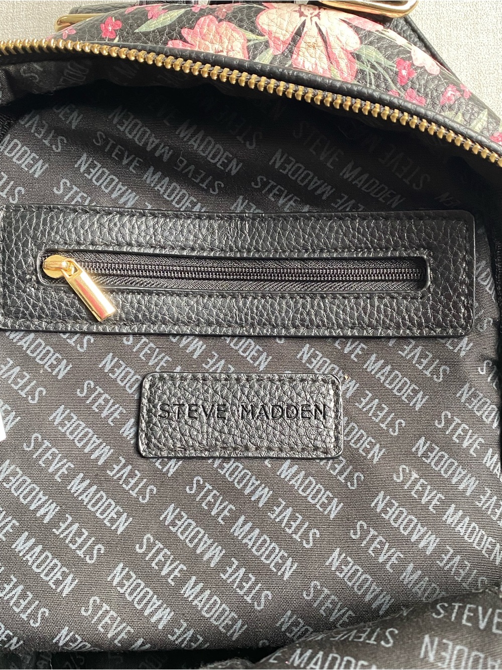 Steve Madden Pink Floral Mini Backpack - Picture 5 of 7